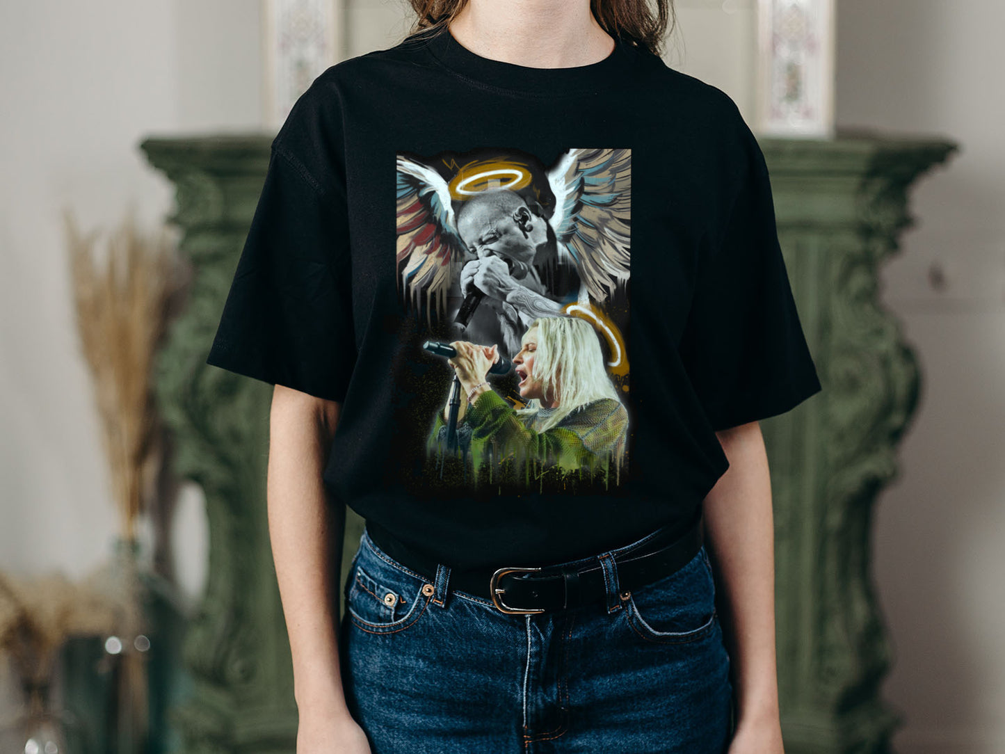LP Chester & Emily Heavyweight Unisex Crewneck T-shirt