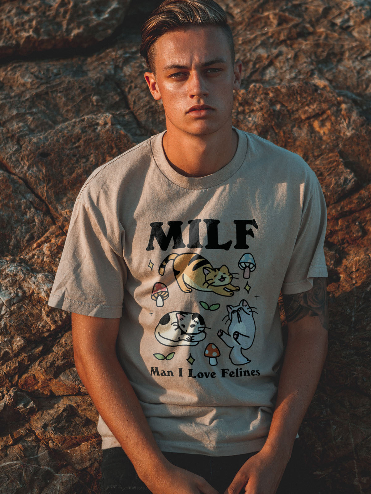 Catloaf Freshly Baked Unisex Heavyweight Unisex Crewneck T-shirt