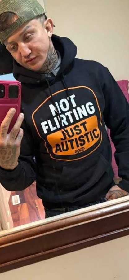 Not Flirting Just Autistic Classic Unisex Pullover Hoodie