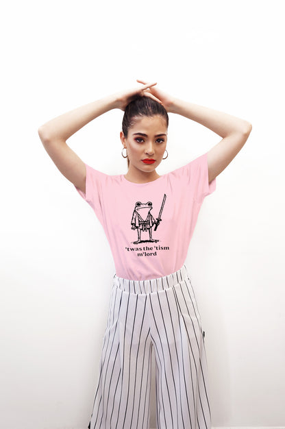 ‘‘Twas The ‘Tism M’lord Tee Funny Autism Awareness Top Silly Frog Shirt Heavyweight Unisex Crewneck T-shirt